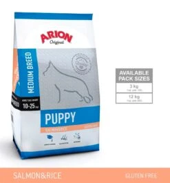 Arion Puppy Medium Breed Laks Og Ris 12kg.