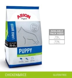 Arion Puppy Large Breed Kylling Og Ris 12 Kg.