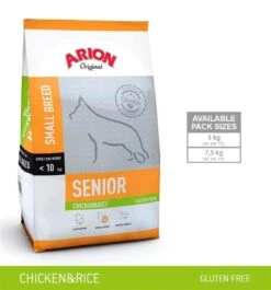 Arion Small Breed Senior Kylling Og Ris 3kg.