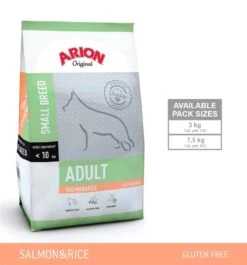 Arion Adult Small Breed Laks Og Ris 3kg.