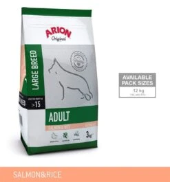 Arion Adult Medium Breed Laks Og Ris 3kg.